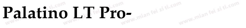 Palatino LT Pro字体转换